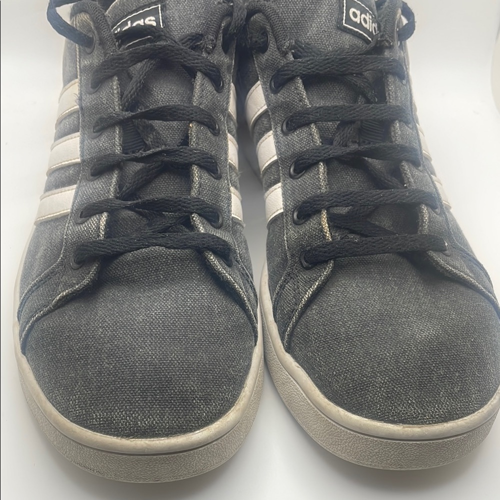 Adidas Men's Gray and White Sneakers - Picture 8 of 10
